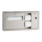 Toilet Tissue / Seat Cover Dispenser Satin Finish Ea