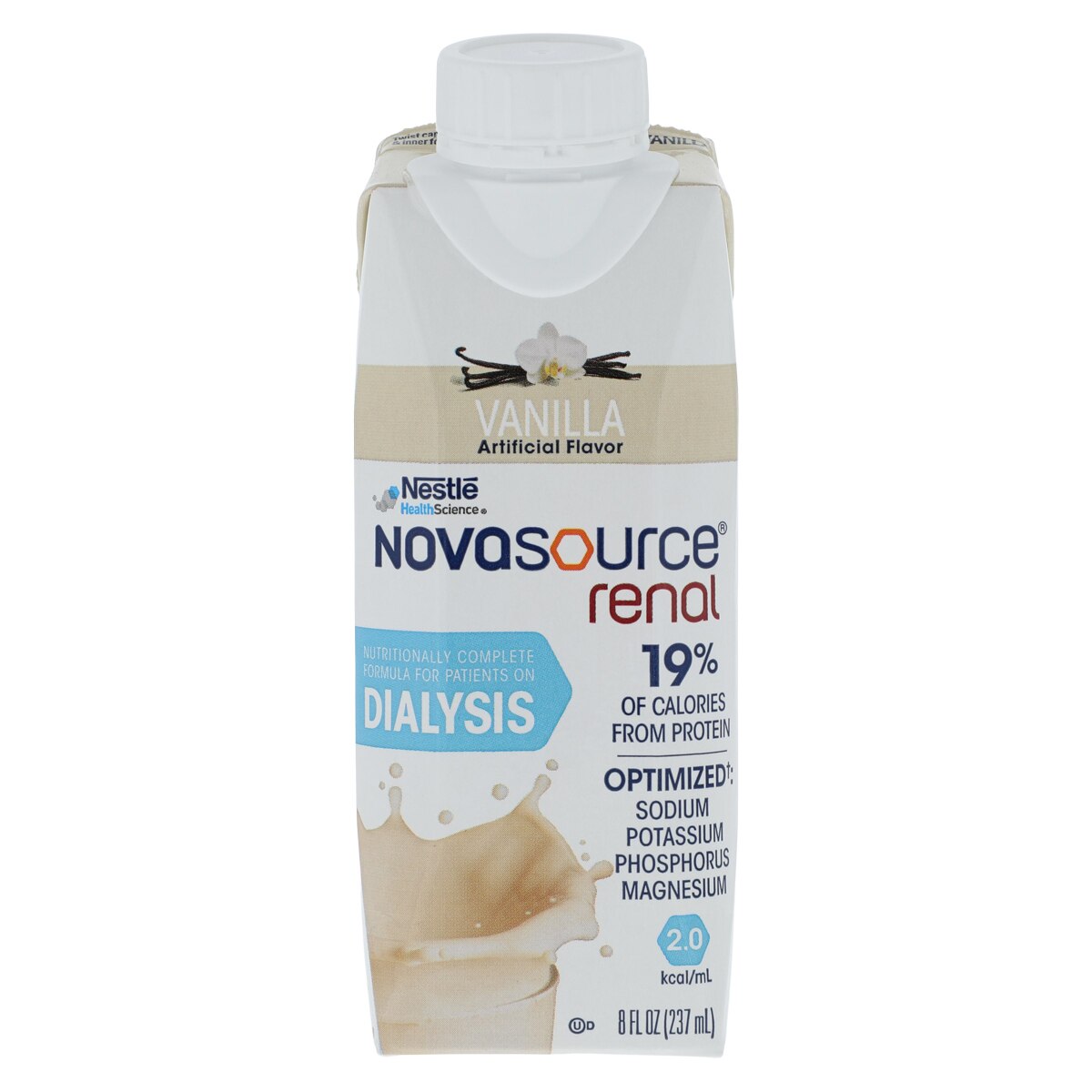 Novasource Renal Nutritional Formula Vanilla 8oz Carton 24/Ca