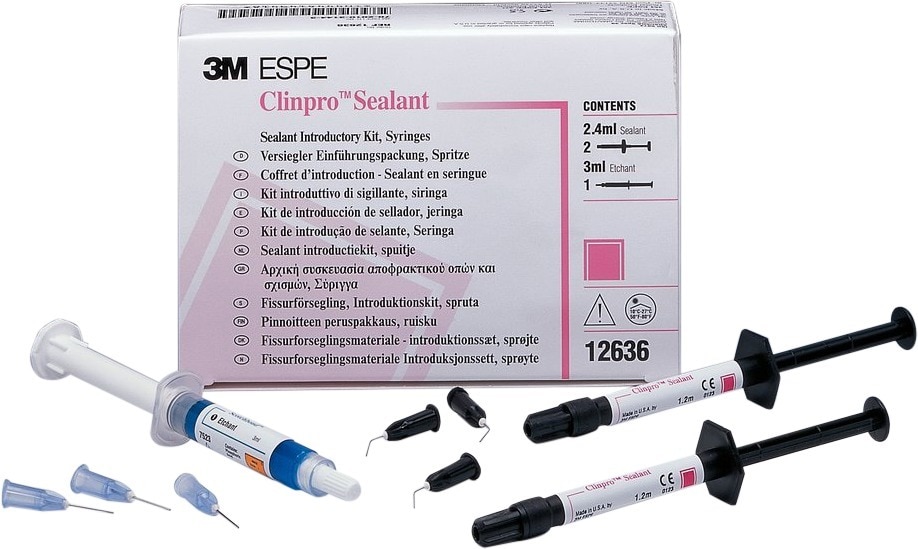 Clinpro Sealant Introverpakking spuitjes - 2x 1,2 ml, 3 ml Scotchbond etsgel, 20 ap­pli­­catietips