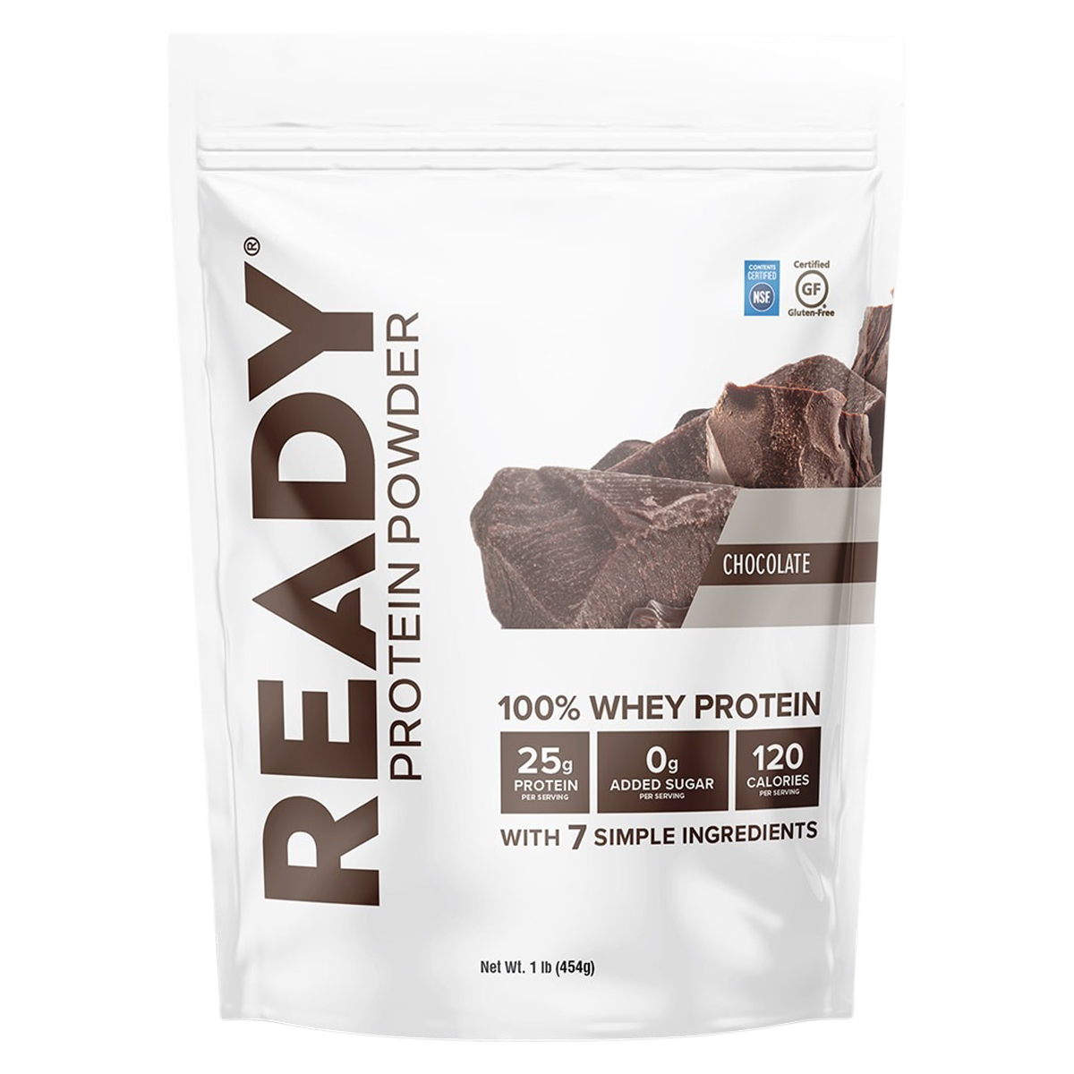 Ready Protein Powder Whey Chocolate 1lb Bag 6/Ca
