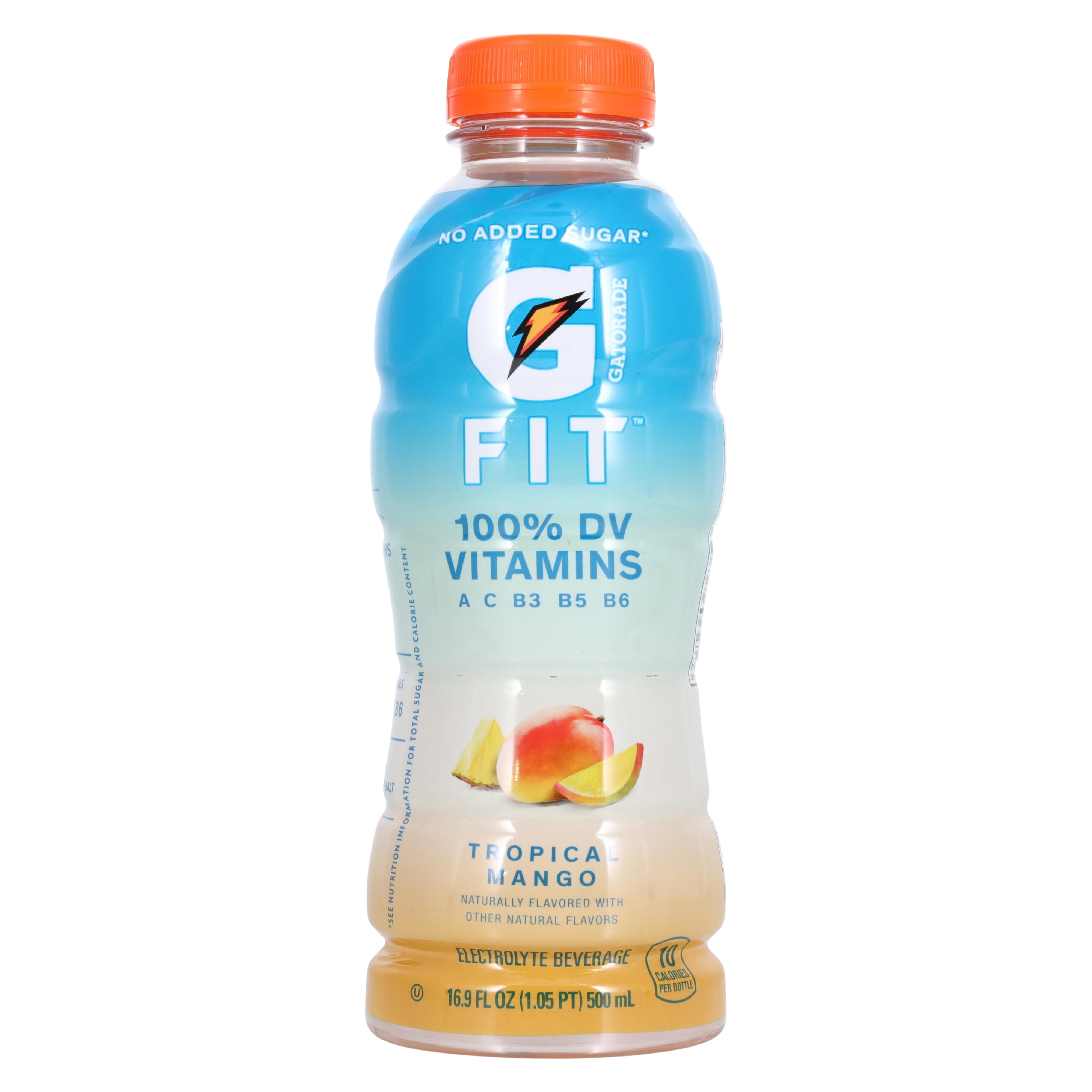Gatorade G Fit Electrolyte Beverage Tropical Mango 16.9oz Bottle 12/Ca