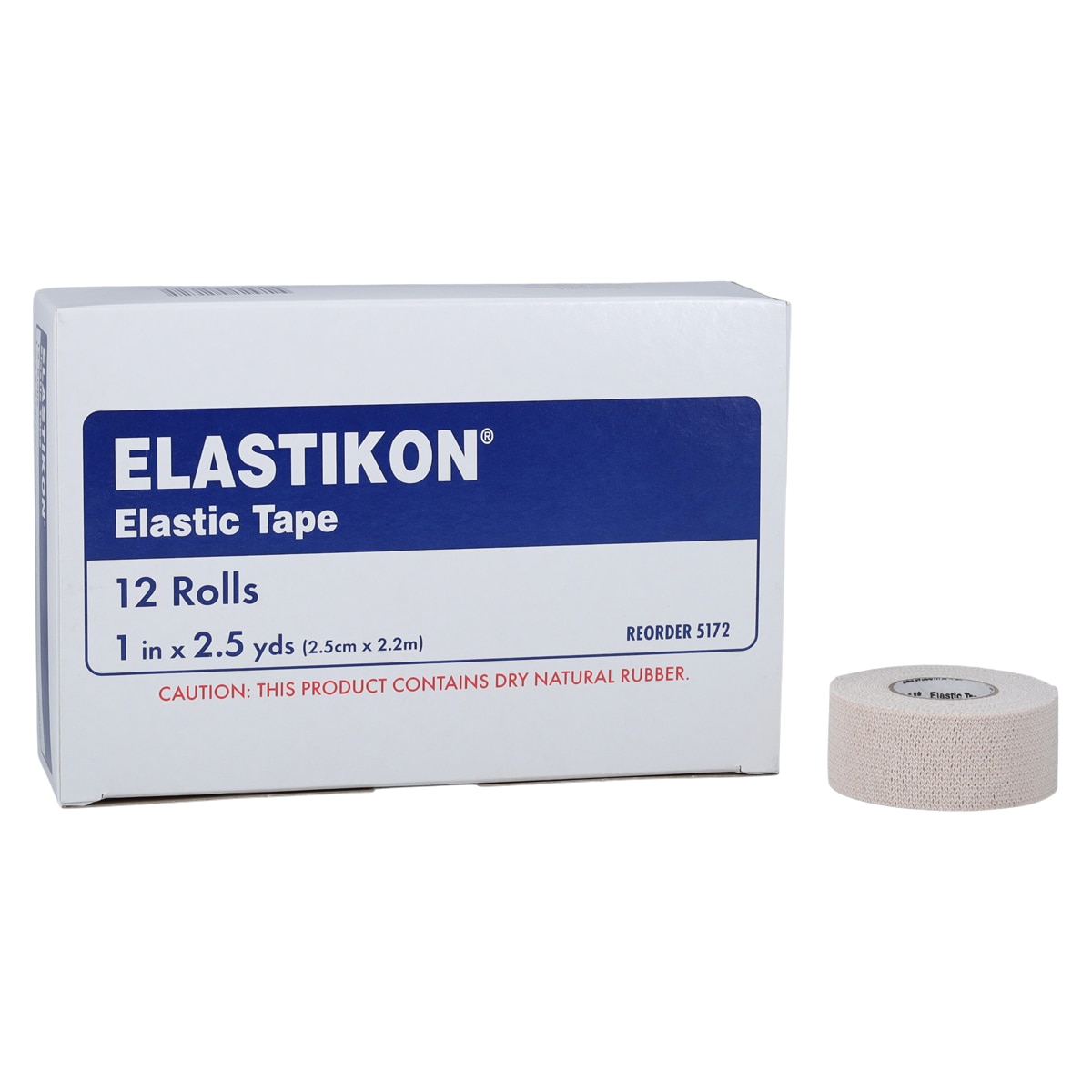 Actimove Elastikon Athletic Tape Cotton/Elastic 1"x2.5yd Tan 12/Bx