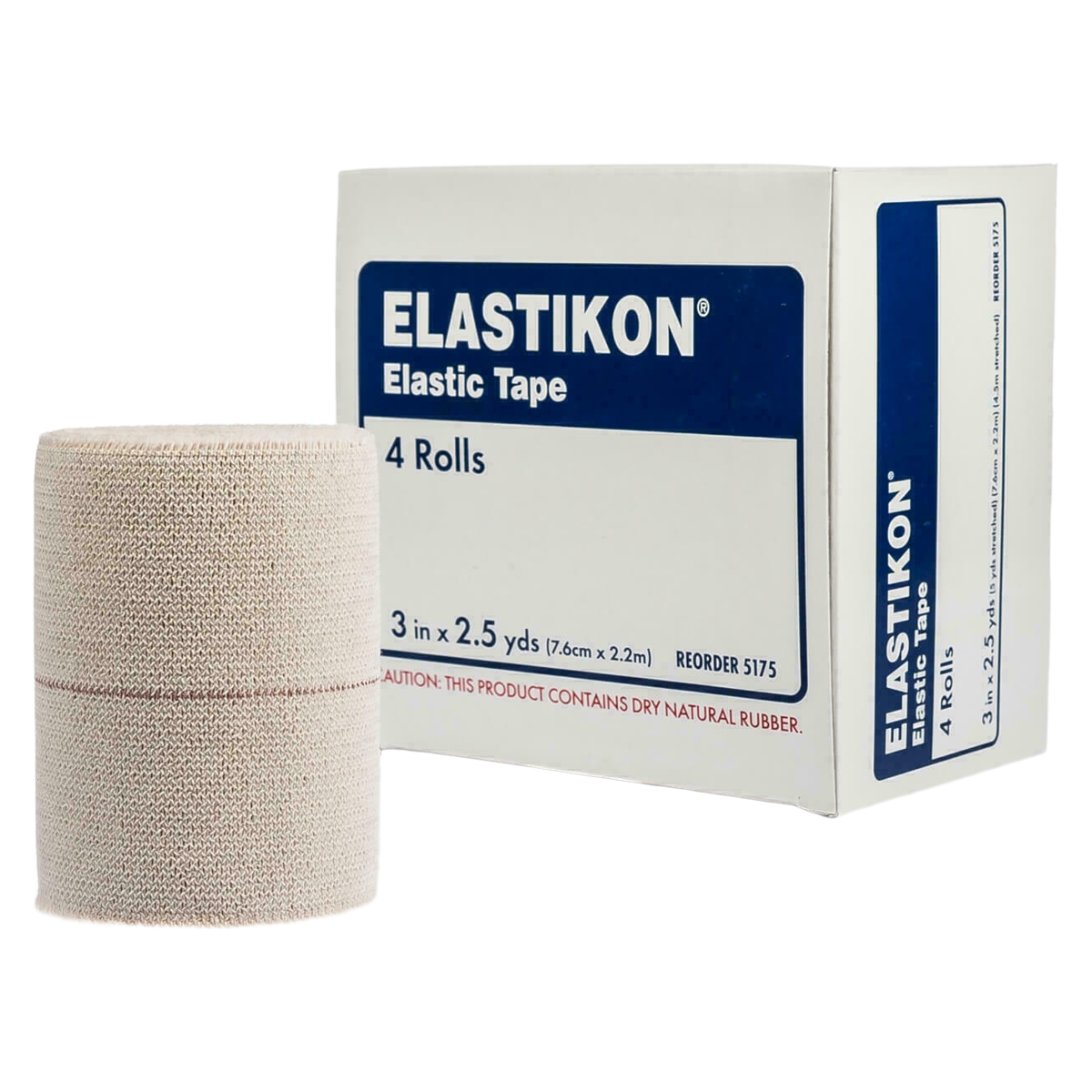 Actimove Elastikon Athletic Tape Cotton/Elastic 3"x2.5yd Tan 4/Bx