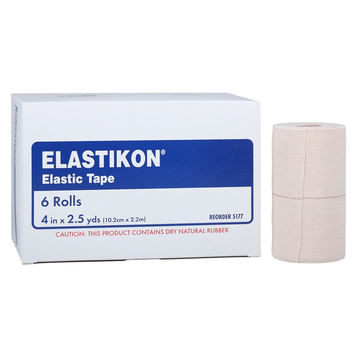 Actimove Elastikon Athletic Tape Cotton/Elastic 4"x2.5yd Tan 6/Bx
