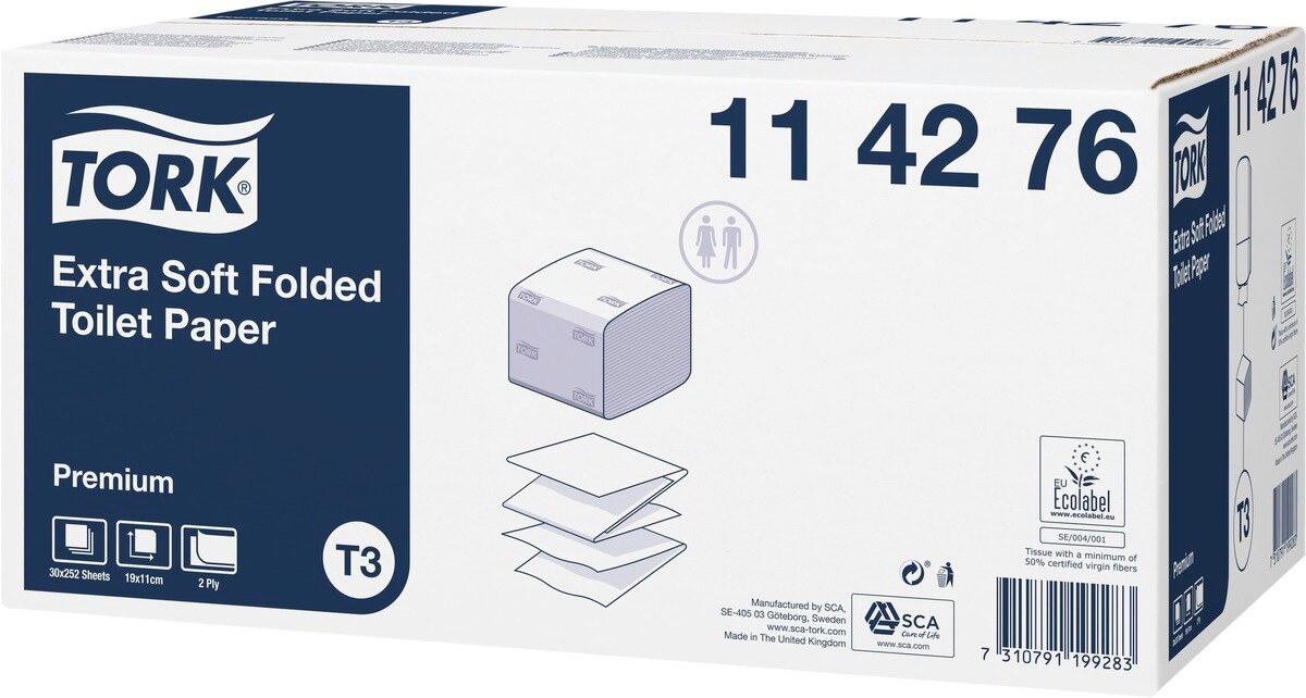 Tork Extra Soft Folded Toilet Paper Premium - 114276