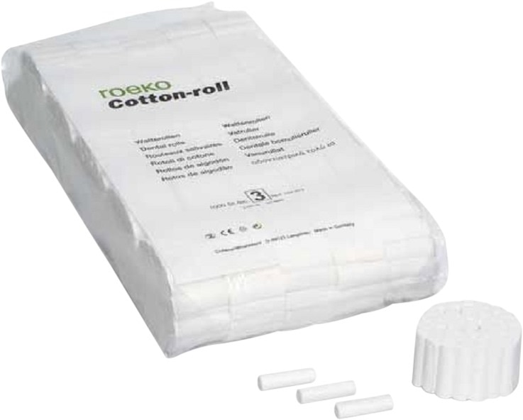 Roeko Cotton rolls - wattenrollen - Nr. 2, 1000 stuks