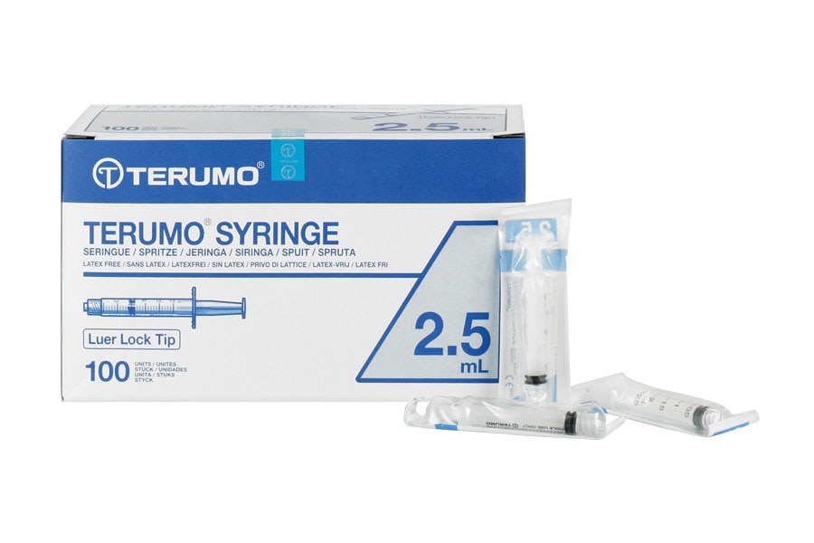 Luer Lock Spuiten - 2,5 ml, 100 stuks