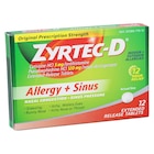 Zyrtec-D Allergy/Sinus Tablets 12/Bx