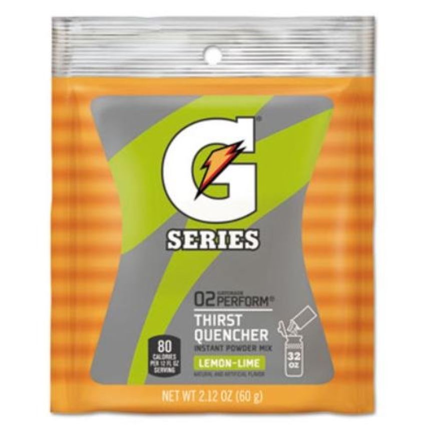 Gatorade Electrolyte Drink Mix Lemon Lime 1qt Bag 6x24/Case