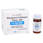 Nitroglycerin Sublingual Tablets 0.4mg Bottle 4x25/Package Each