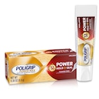 Poligrip Power Max Denture Adhesive Cream Zinc Free 0.3oz Unflavored Tube 48/Ca