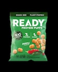 Ready Protein Puffs Food/ Drink Puff 100 Calories Chipotle Bag 8/Pk