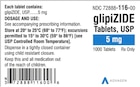 Glipizide Tablets 5mg Bottle 1000/Bottle Each