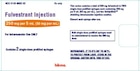 Fulvestrant Injection 50mg/mL Prefilled Syringe 5mL 2/Package
