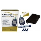 AimStrip Plus Blood Glucose Meter Kit CLIA Waived W/ Accessories Ea