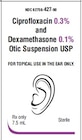 Ciprofloxacin/Dexamethasone Otic Solution 0.3/0.1% Bottle 7.5mL Each