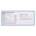 Multiple Vitamins Injection Varied Concentrations Adult SDV 5mL 10/Package