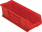 Quantum Storage Bin New Red Polypropylene 23-7/8x8-1/4x7" 6/Ca