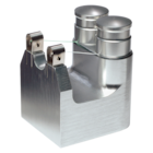 SafeDispense Floss Dispenser Dual Aluminum Ea