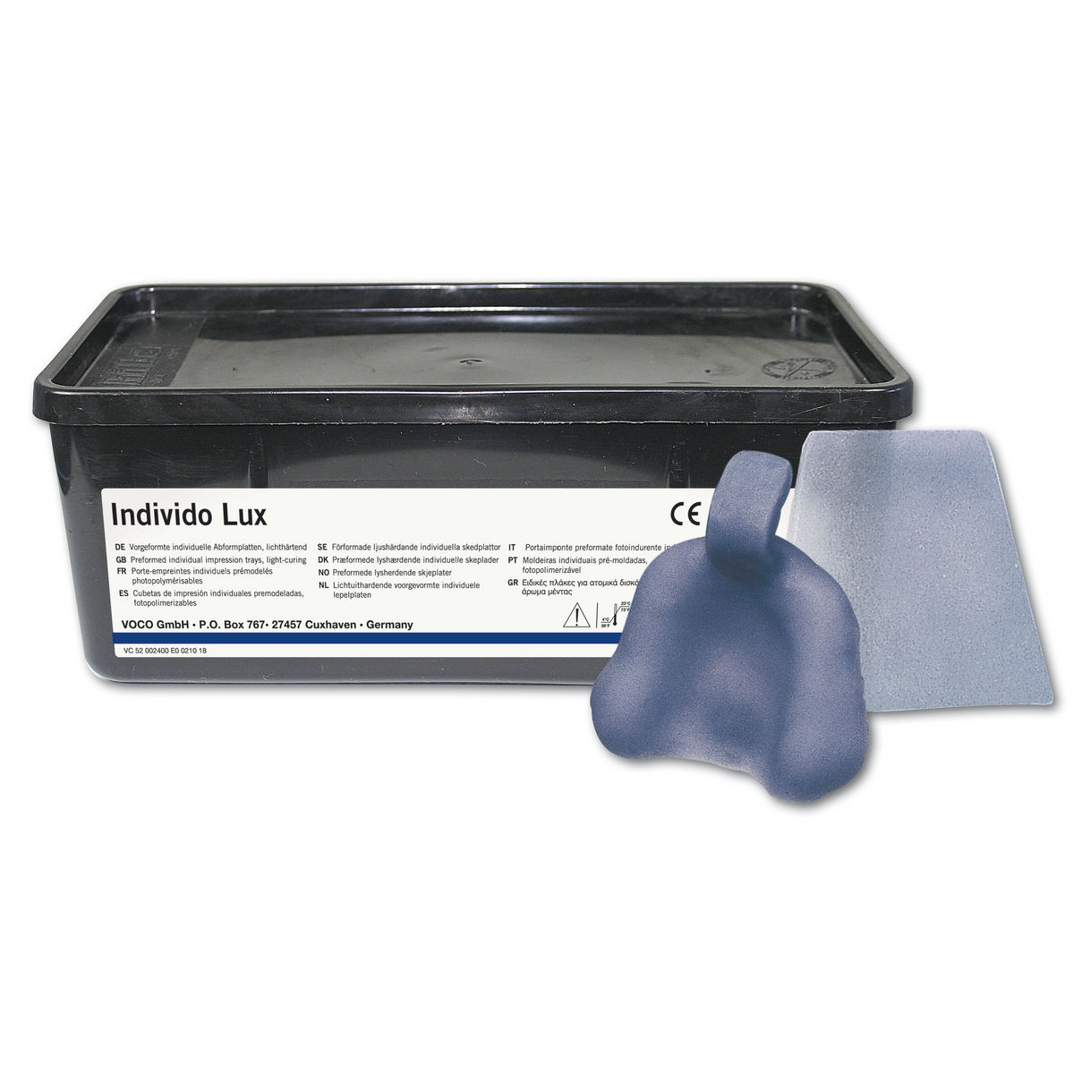 Individo-Lux - Boven, blauw-transparant, 50 stuks