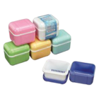 Denture Case Assorted With Tray 12/Pk