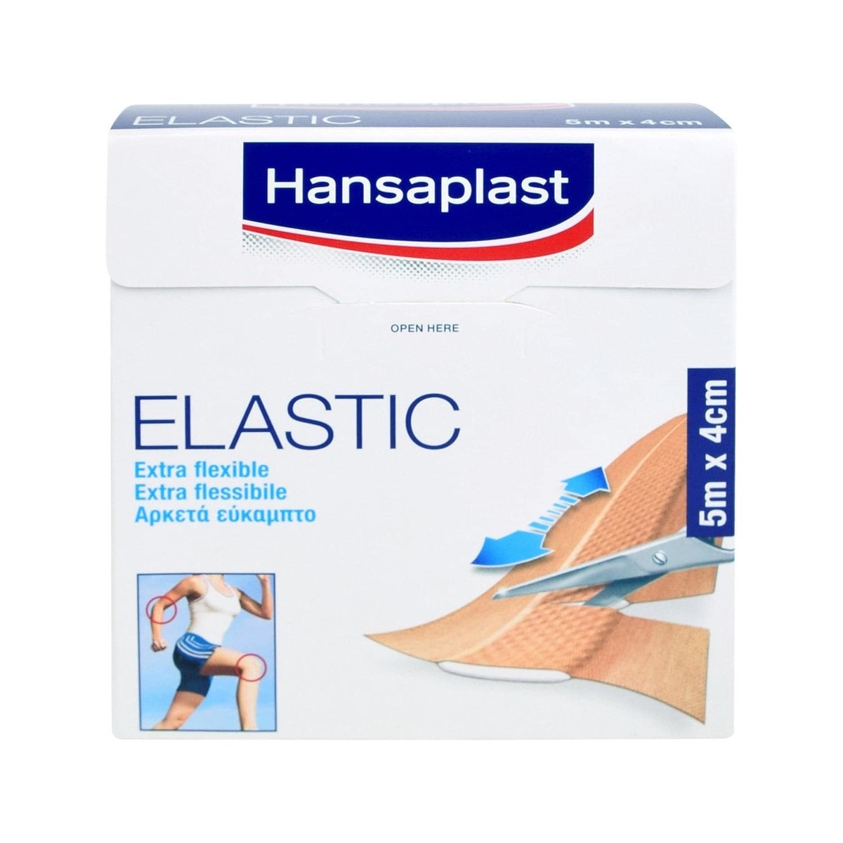 Hansaplast elastisch wondpleister - 6 cm x 5 m, per rol