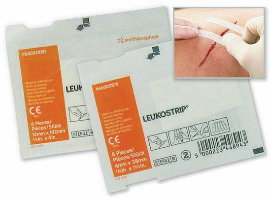 Leukostrip hechtstrip - 6,4 x 76mm, 10 x 3 stuks