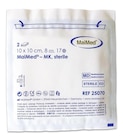 Gaaskompres 12-laags - 10x x10 cm, 25 x 2 stuks, steriel
