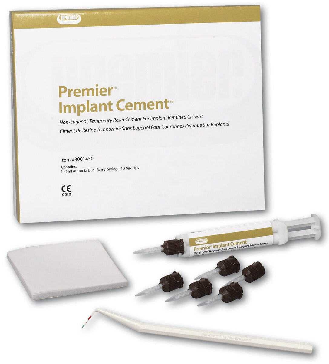 Implant cement - 1 automix-spuit van 5 ml, 10 mengtips en 1 mengblok