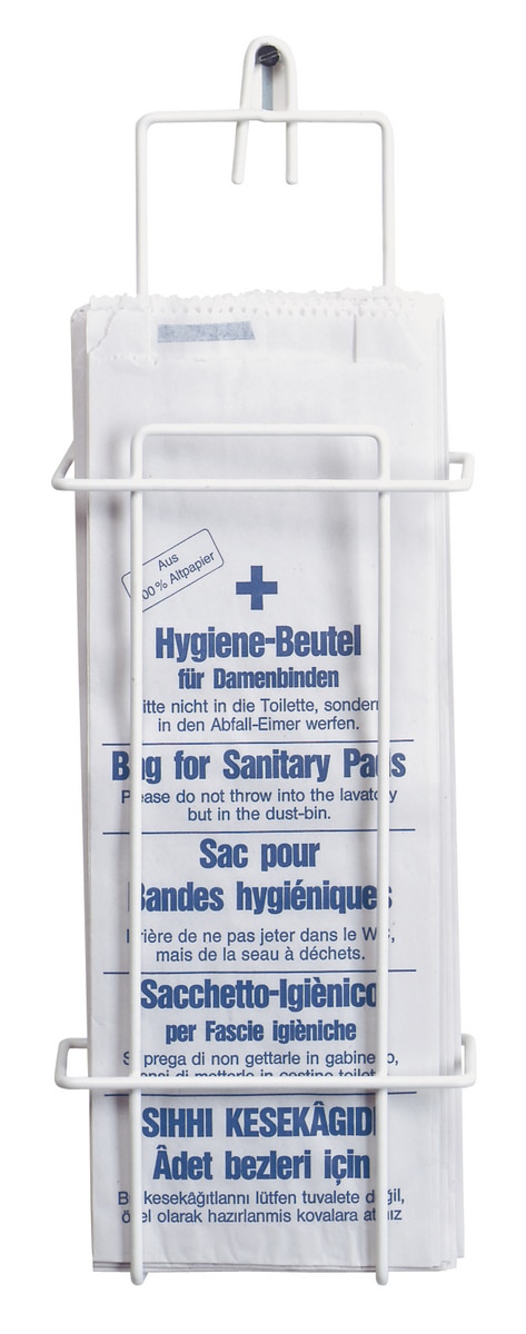Hygiëne zakjes/wandhouder - houder, per stuk