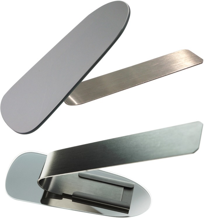 Fotospiegel met handvat - Lateraal T1, 11,7 x 4,5 cm