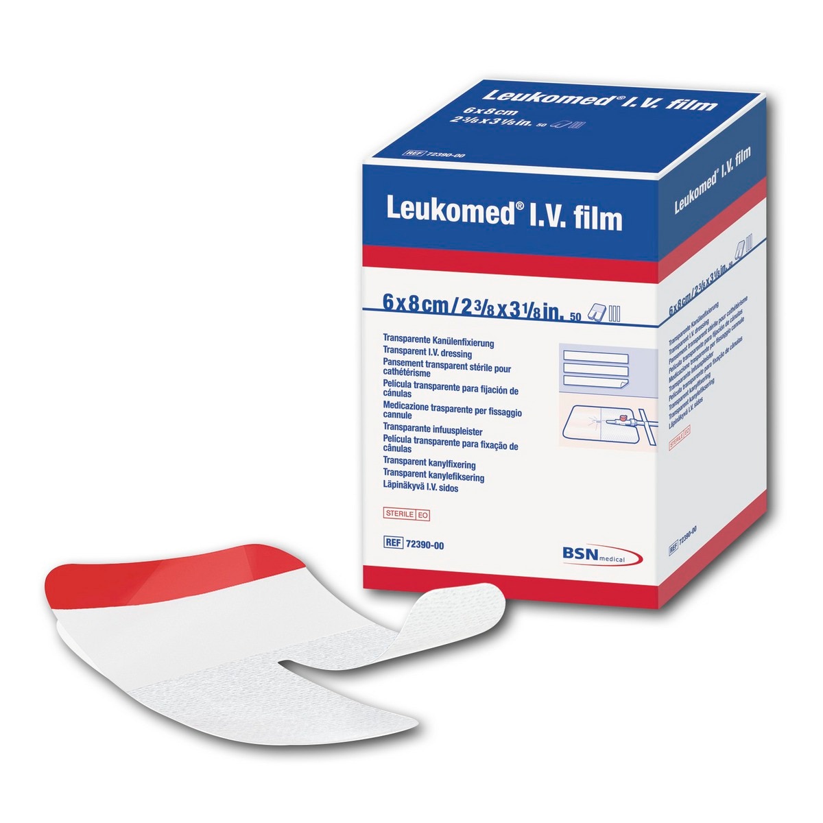 Leukomed IV film - 6 x 8cm, 50 stuks
