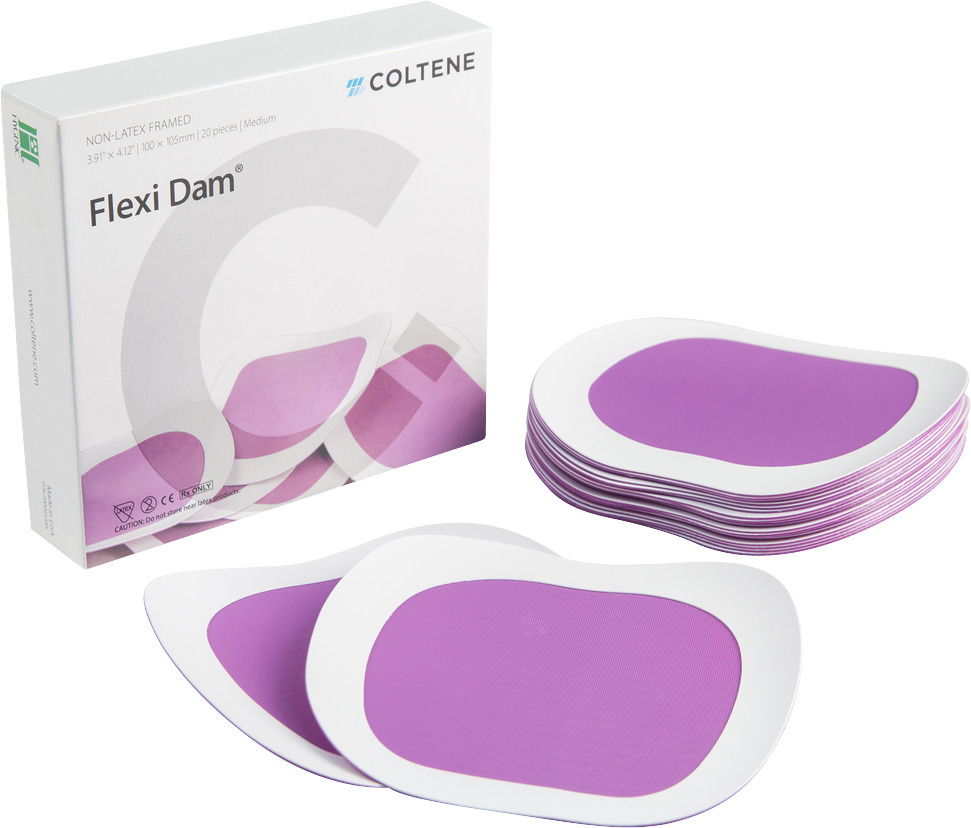 HySolate Flexi Dam non latex met frame - medium, paars - 20 stuks