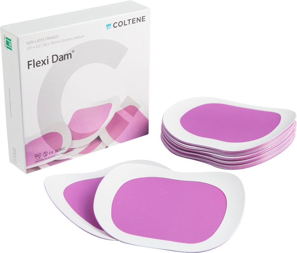 HySolate Flexi Dam non latex met frame - medium, paars - 20 stuks
