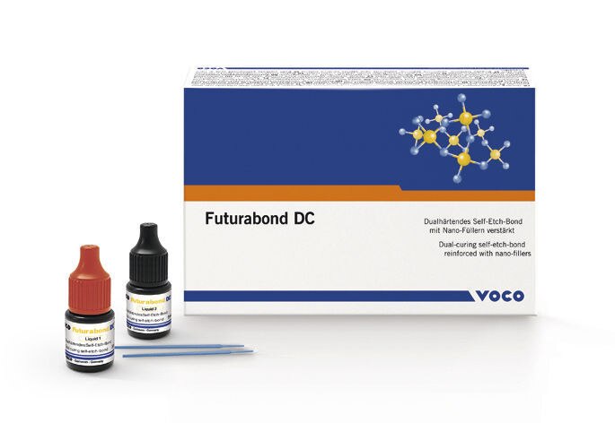 Futurabond DC - Verpakking, 2x 4 ml vloeistof + toebehoren