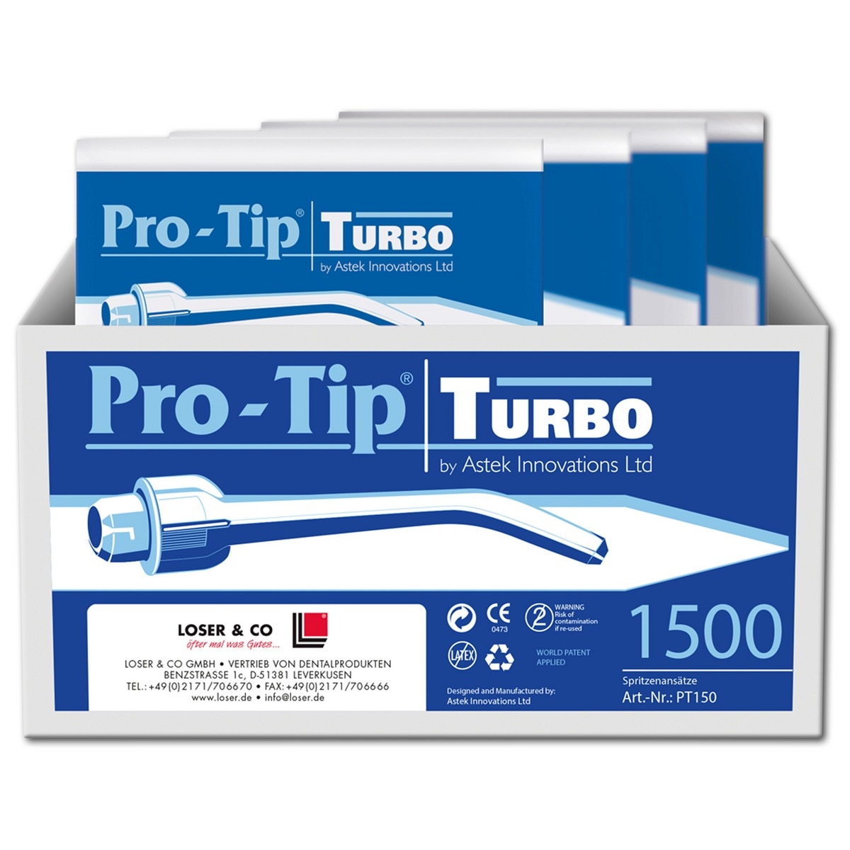 Pro-Tip Turbo tips - PT150, 6x 250 stuks