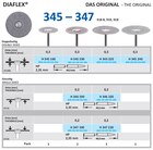 Diamantschijf RA 345 - RA 220 22 mm dubbelzijdig medium