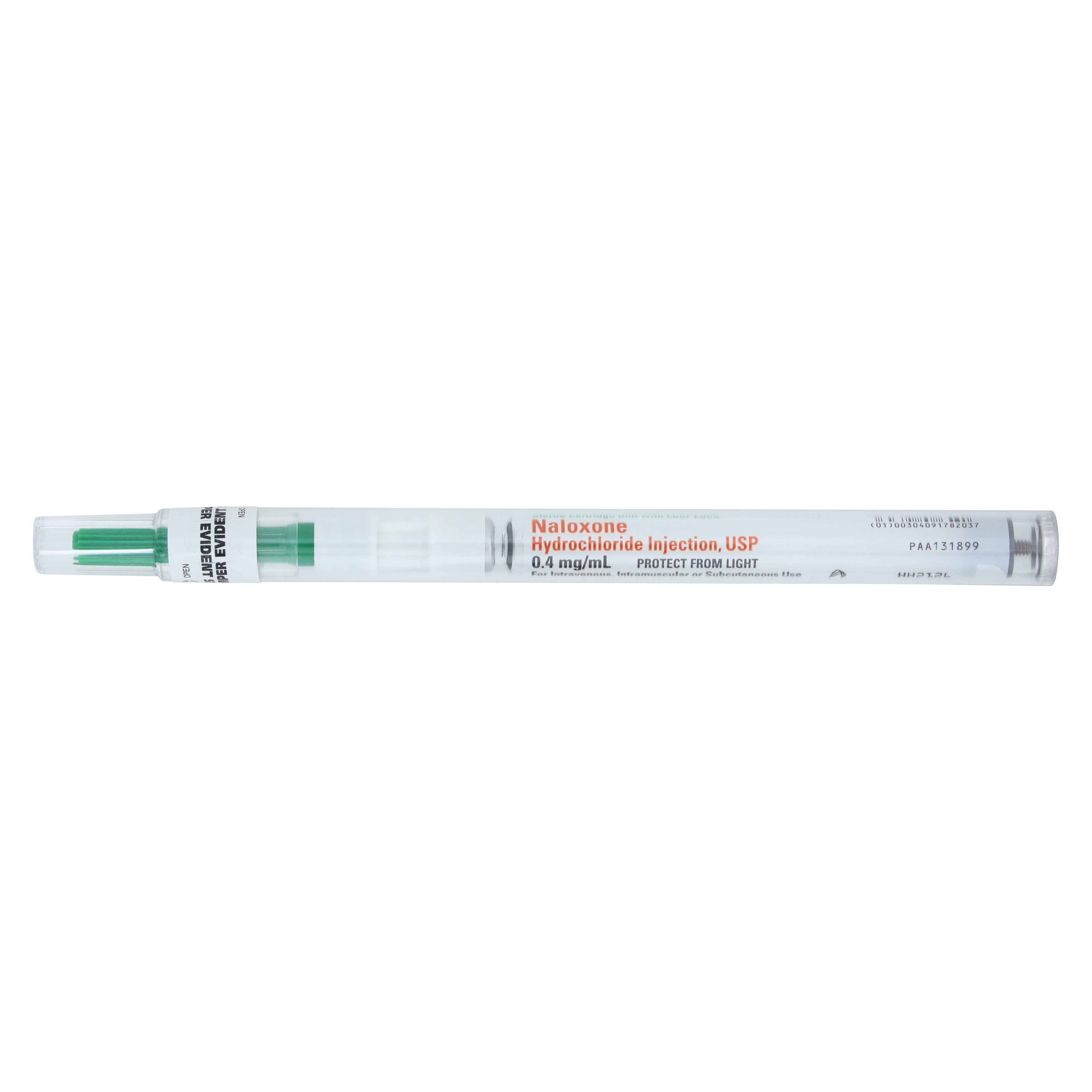 Naloxone HCl Injection 0.4mg/mL No Needle Prefilled Syringe 1mL Each