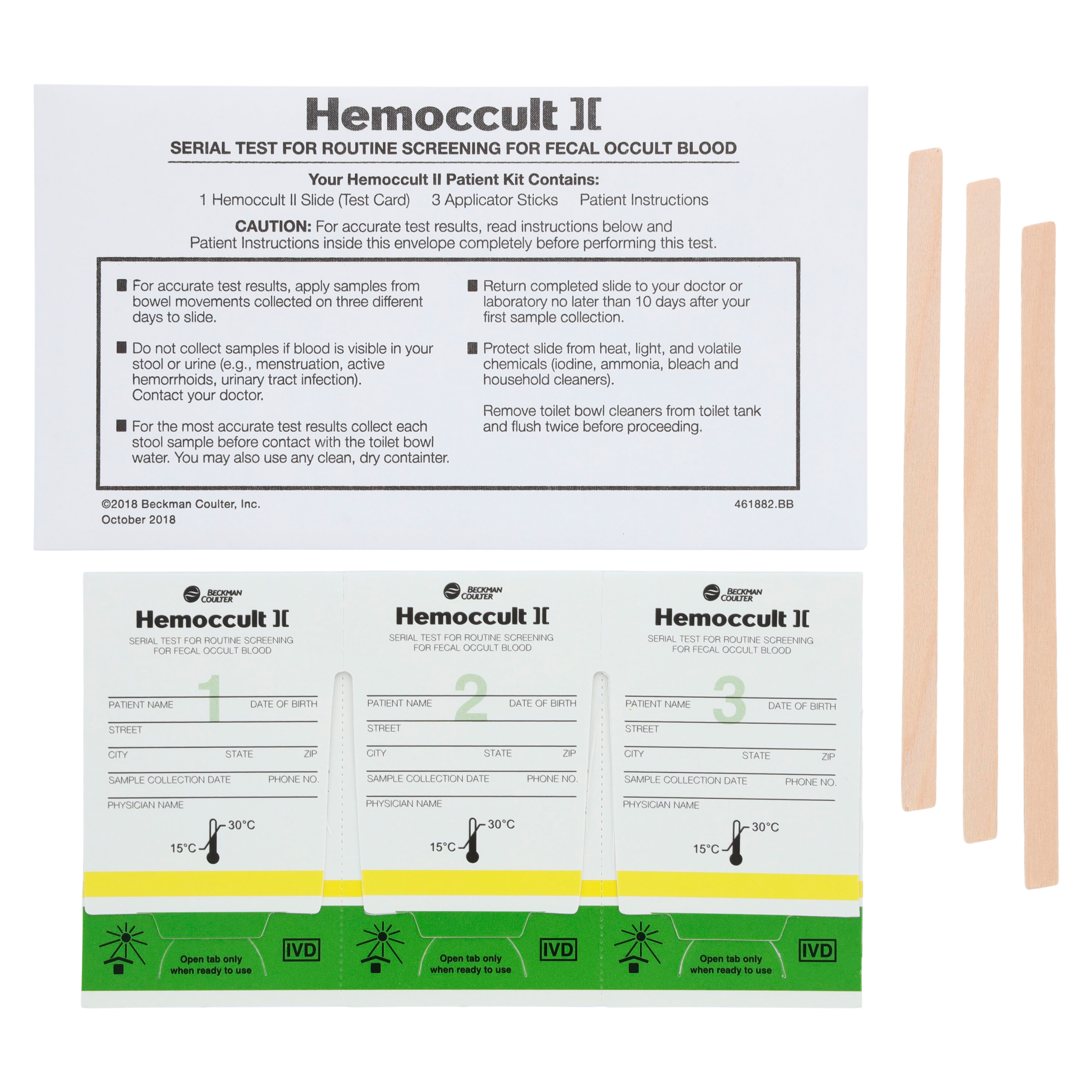 Hemoccult II Dispensapak 61100 FOBT: Fecal Occult Blood Test Kit ...