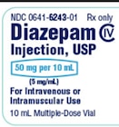 Diazepam Injection 5mg/mL MDV 10mL Each