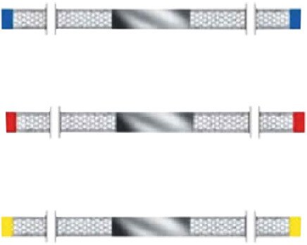 Diamant Strips 3,75 mm met honingraat design - assortiment - WS 37 A 000, 15 stuks