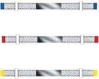Diamant Strips 3,75 mm met honingraat design - assortiment - WS 37 A 000, 15 stuks