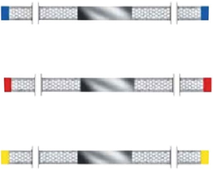 Diamant Strips 3,75 mm met honingraat design - assortiment - WS 37 A 000, 15 stuks