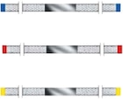 Diamant Strips 3,75 mm met honingraat design - assortiment - WS 37 A 000, 15 stuks