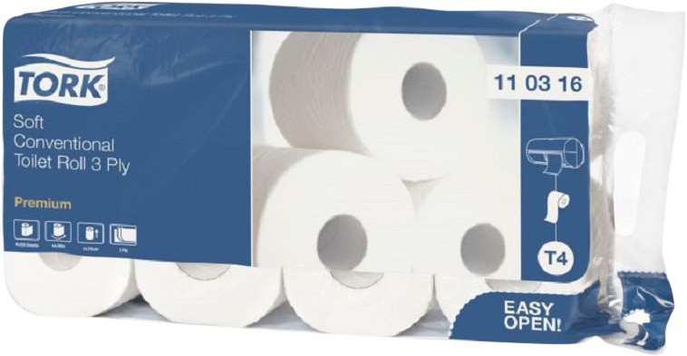 Tork Premium Toiletpapier - Soft, 9x 8 rollen, 3-laags, 35 m x 10 cm