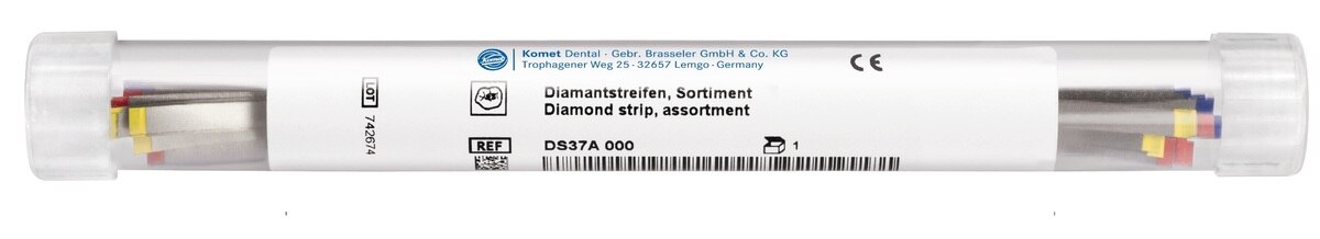 Diamant Strips 3,75 mm enkelzijdig - assortiment - DS 37 A 000, 15 stuks