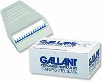 Gallant Safety Prep Razor Stainless Steel Blade Disposable For Dry Shaving