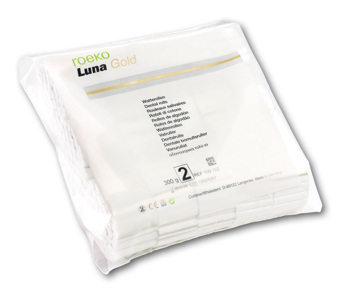 Roeko Luna wattenrollen Gold - Nr. 3, 12 mm - 1000 stuks