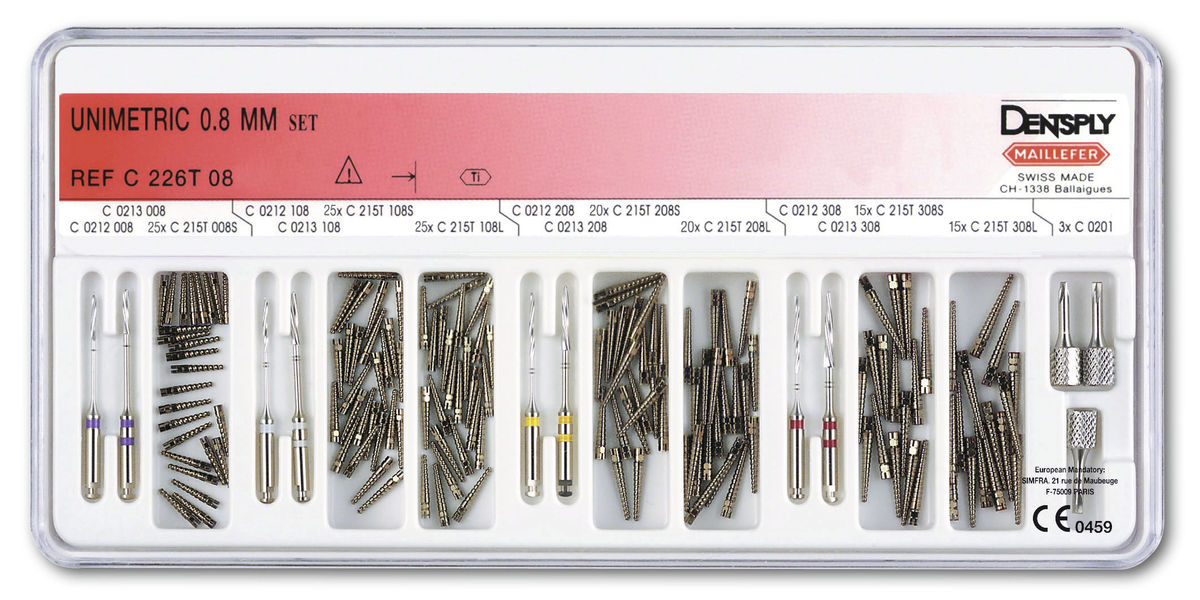 Unimetric 0,8 mm - Set Titanium - 226 T-08