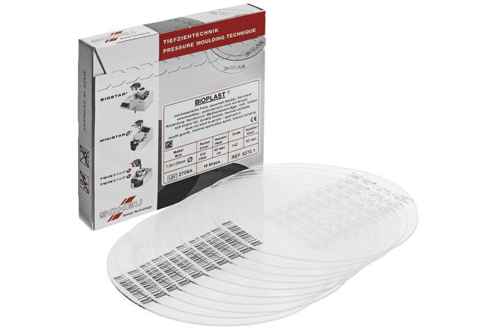Bioplast helder-transparant rond, Ø 125 mm - Dikte 4 mm, 10 stuks